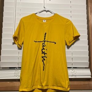 Yellow shirt from Amazon